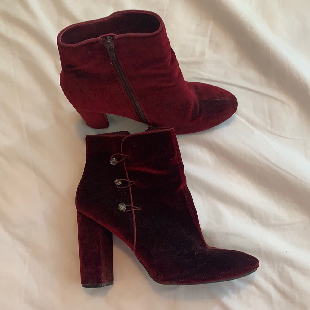 Red velvet booties!